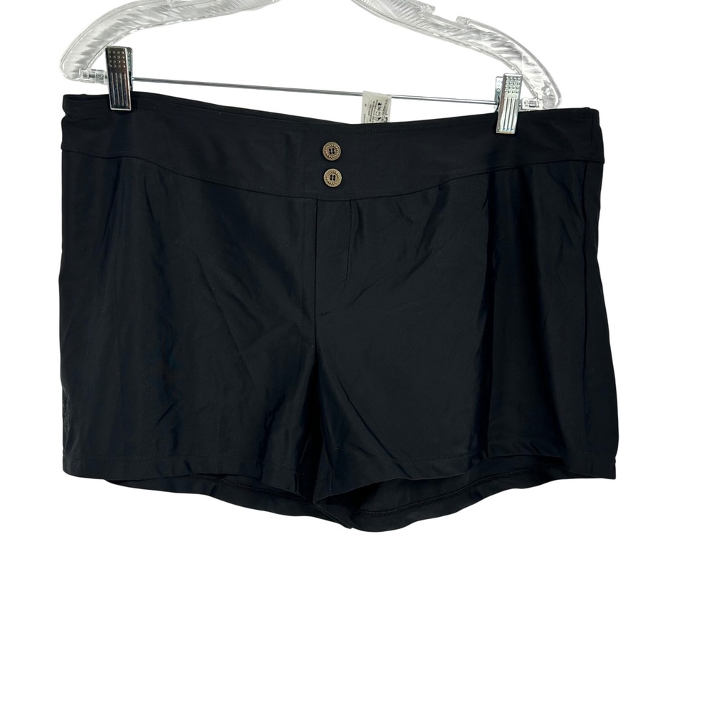 Hapari Womens Black Swim Cover Board Shorts SPF 50+ Size XL HAP105-021XL NEW